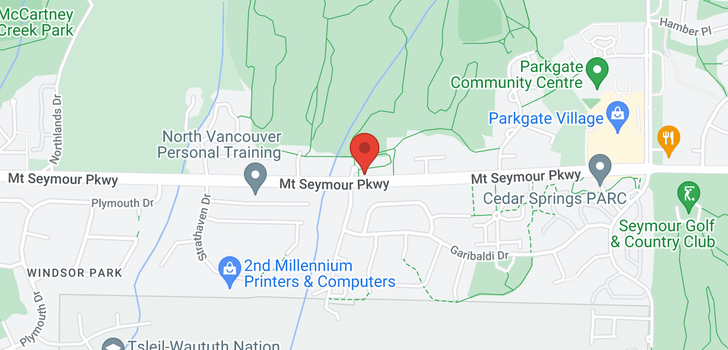 map of 3324 MT SEYMOUR PARKWAY